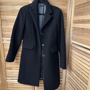 J. Crew Wool Blend Classic Long Coat size S